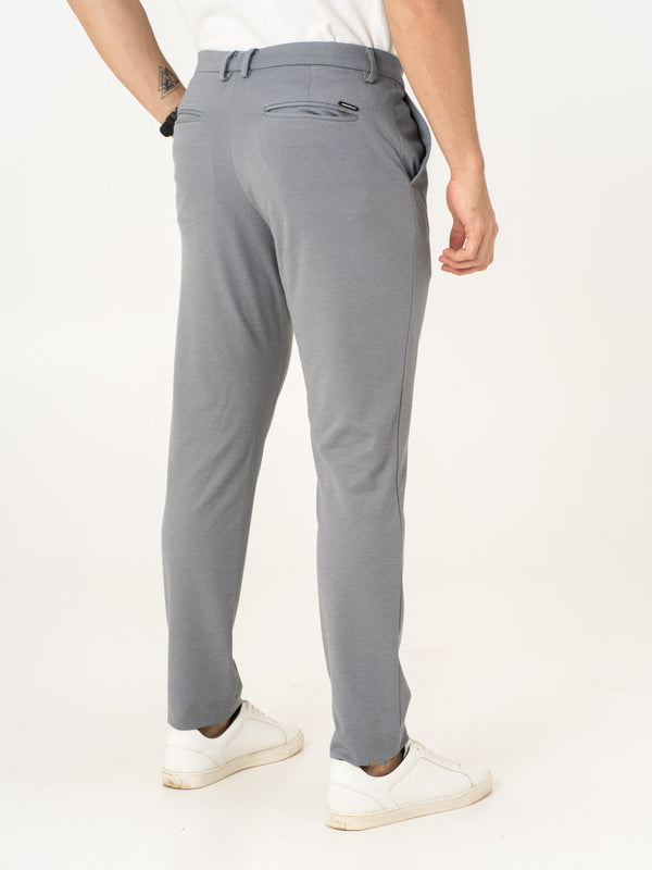 Light Grey Slim Fit Power Stretch Pants