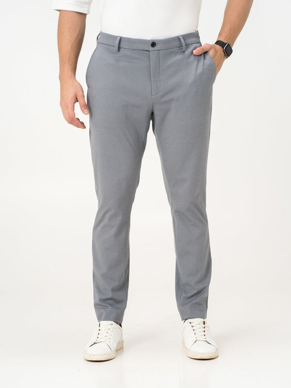 Light Grey Slim Fit Power Stretch Pants