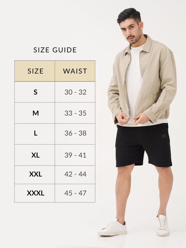 Bonfire Black Relaxed Fit Sweatshorts