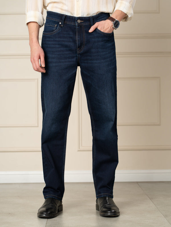 Venice Indigo Whiskered Relaxed Fit Jeans