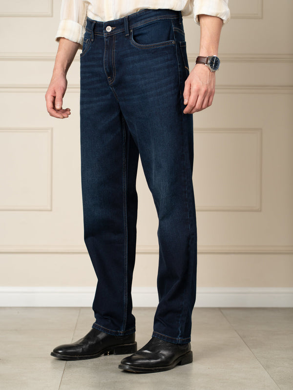 Venice Indigo Whiskered Relaxed Fit Jeans