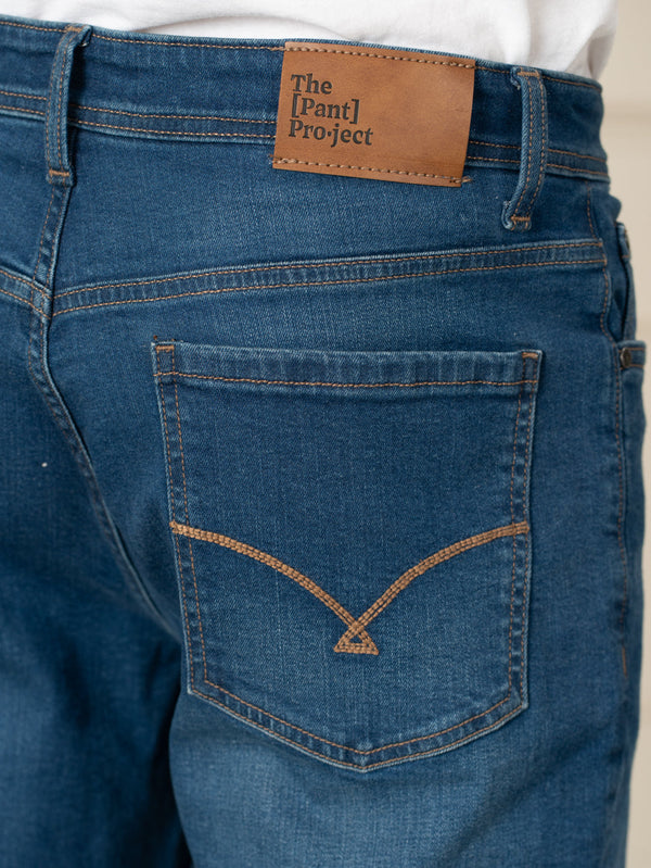 Breaker Blue Whiskered Relaxed Fit Jeans