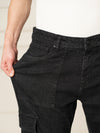 Ridge Black Relaxed Fit Denim Cargos
