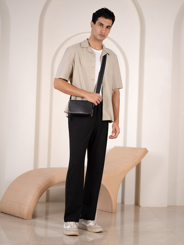 Compass Black Stretchable Travel Pants