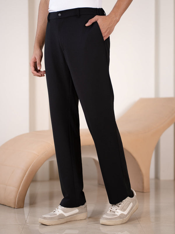 Compass Black Stretchable Travel Pants