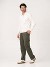 March Olive Relaxed Fit Cargo Sweatpants