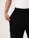 Motion Black Relaxed Fit Cargo Sweatpants