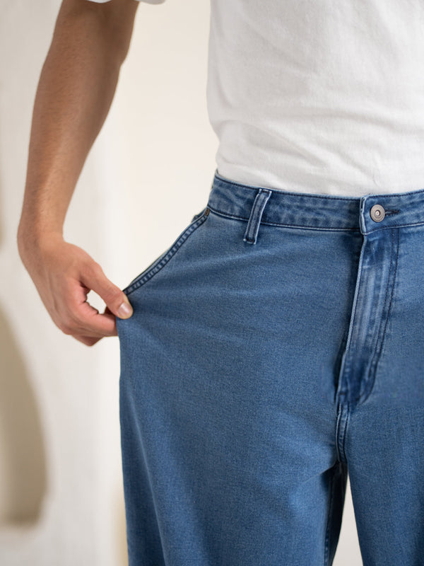 Aegean Blue Baggy Fit Jeans