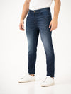 Polar Blue Whiskered Slim Fit Jeans