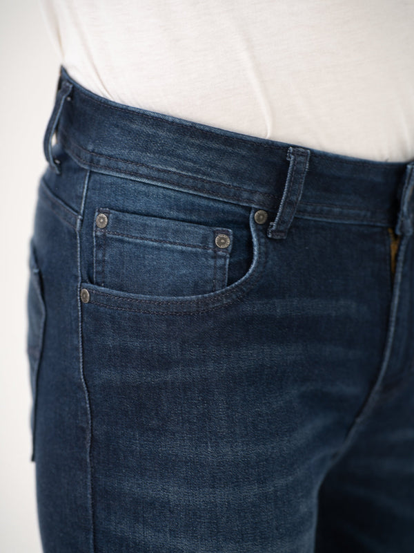 Polar Blue Whiskered Slim Fit Jeans