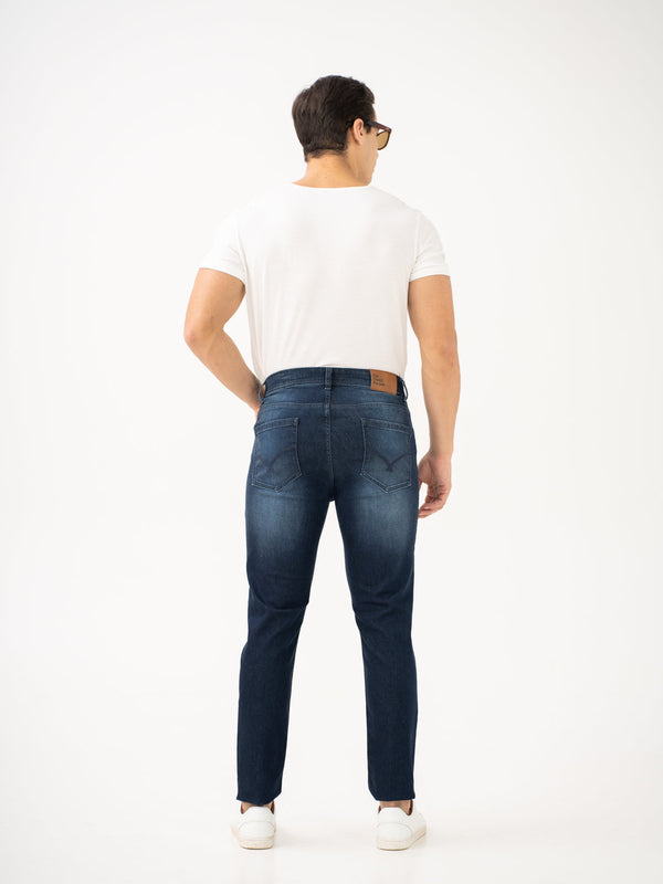 Polar Blue Whiskered Slim Fit Jeans