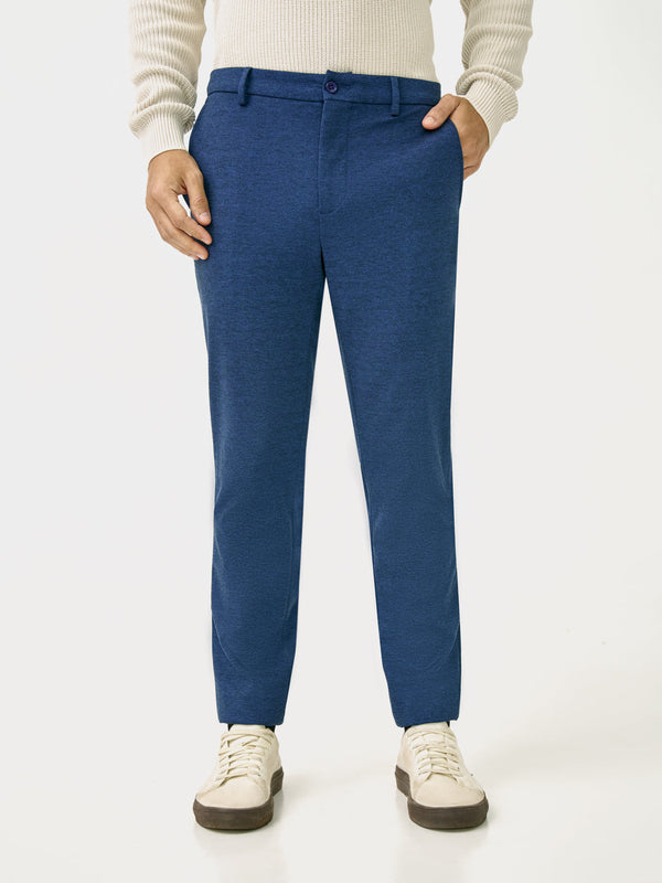 Prussian Blue Slim Fit Power Stretch Pants