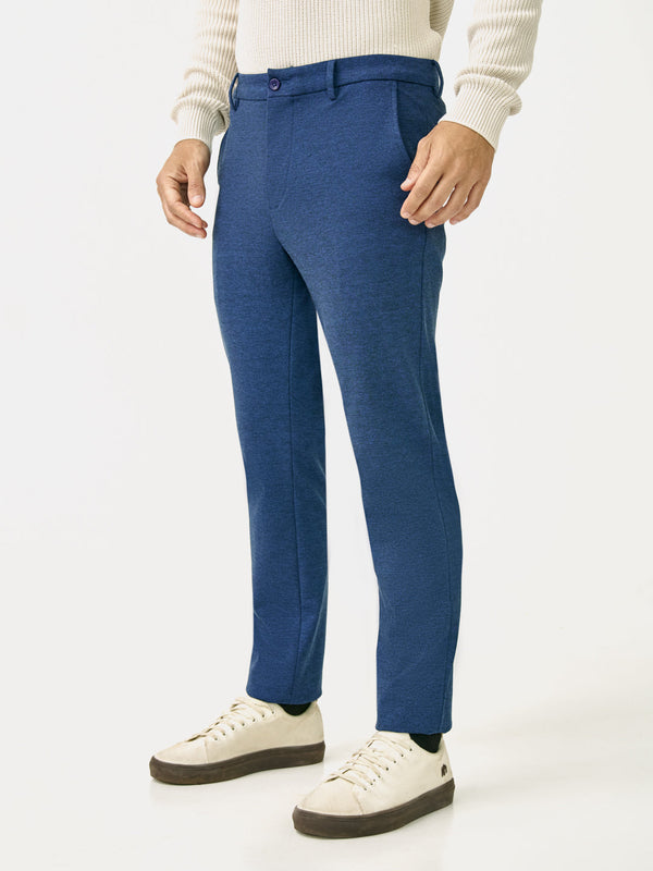 Prussian Blue Slim Fit Power Stretch Pants