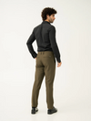 Always Olive Slim Fit Stretch Formal Pants