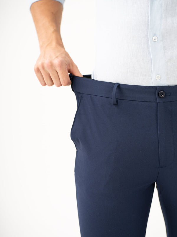 Daily Navy Slim Fit Stretch Formal Pants