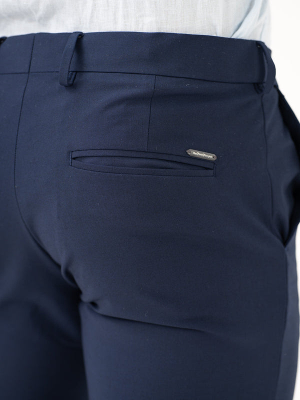 Daily Navy Slim Fit Stretch Formal Pants