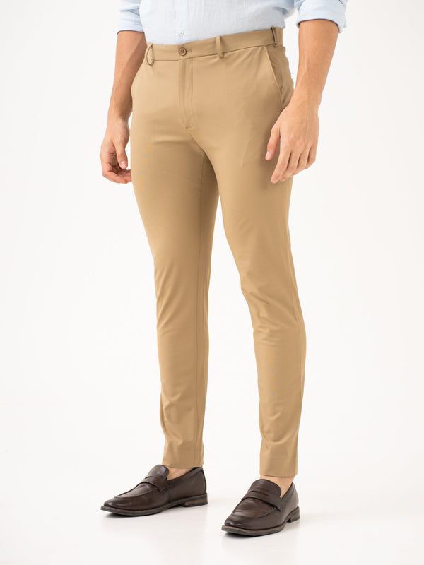 Somewhere Khaki Slim Fit Stretch Formal Pants