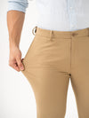 Somewhere Khaki Slim Fit Stretch Formal Pants