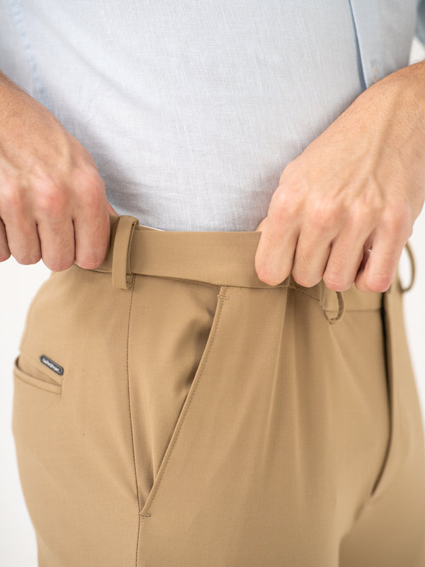 Somewhere Khaki Slim Fit Stretch Formal Pants