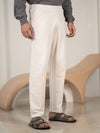 Atlas Cream Cotton Sweatpants