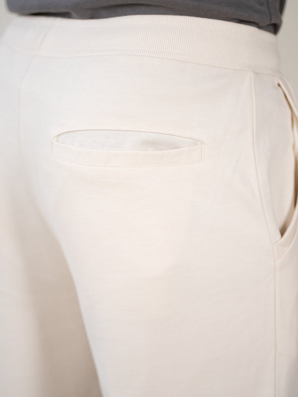 Atlas Cream Cotton Sweatpants