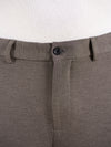 Geometry Beige Textured Slim Fit Power Stretch Pants