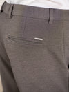 Geometry Beige Textured Slim Fit Power Stretch Pants
