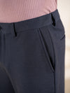 Render Blue Textured Slim Fit Power Stretch Pants