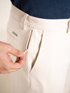 Malai Cream Soft-touch Slim Fit Power Stretch Pants