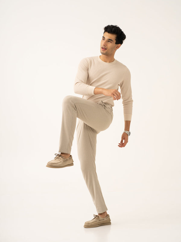 Saturn Khaki Houndstooth Power-Stretch Pants