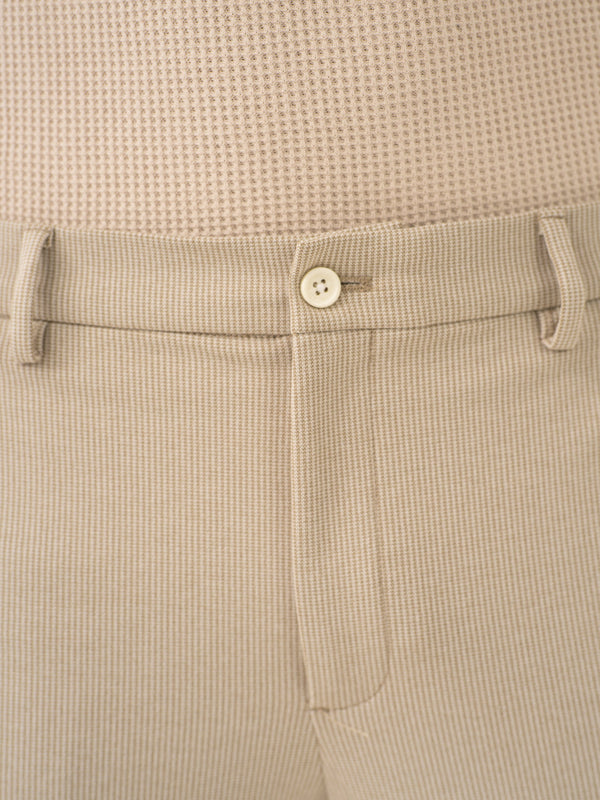 Saturn Khaki Houndstooth Power-Stretch Pants