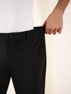 Malai Black Soft-touch Slim Fit Power Stretch Pants