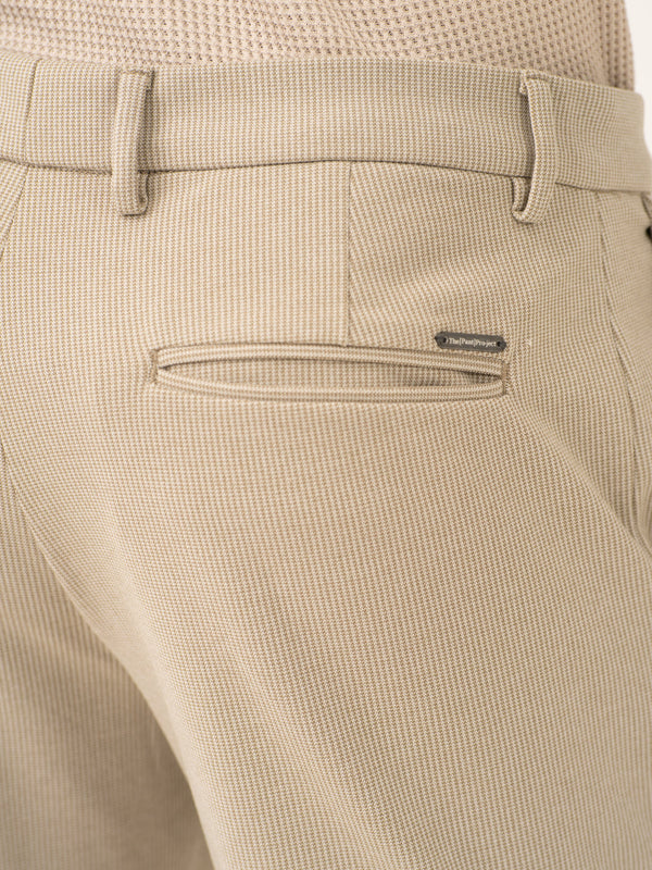 Saturn Khaki Houndstooth Power-Stretch Pants