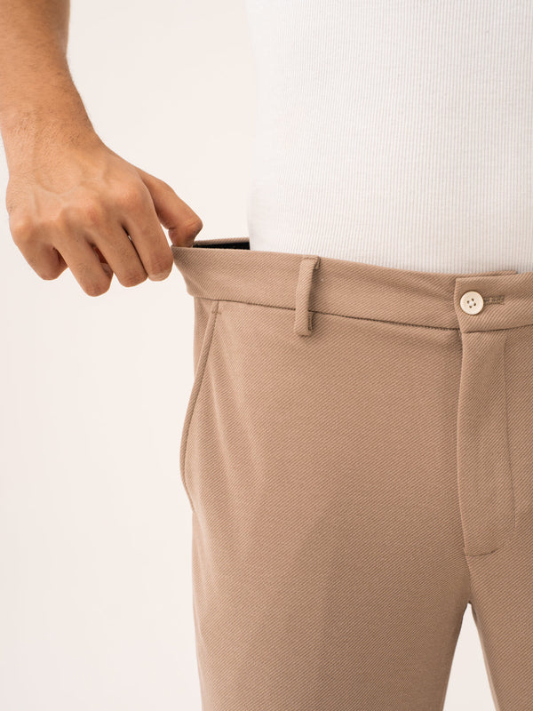 Analog Beige Twill Power-Stretch Pants