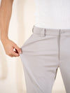 Malai Light Grey Soft-touch Slim Fit Power Stretch Pants