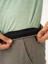 Crypto Green Waffle Textured Power-Stretch Pants