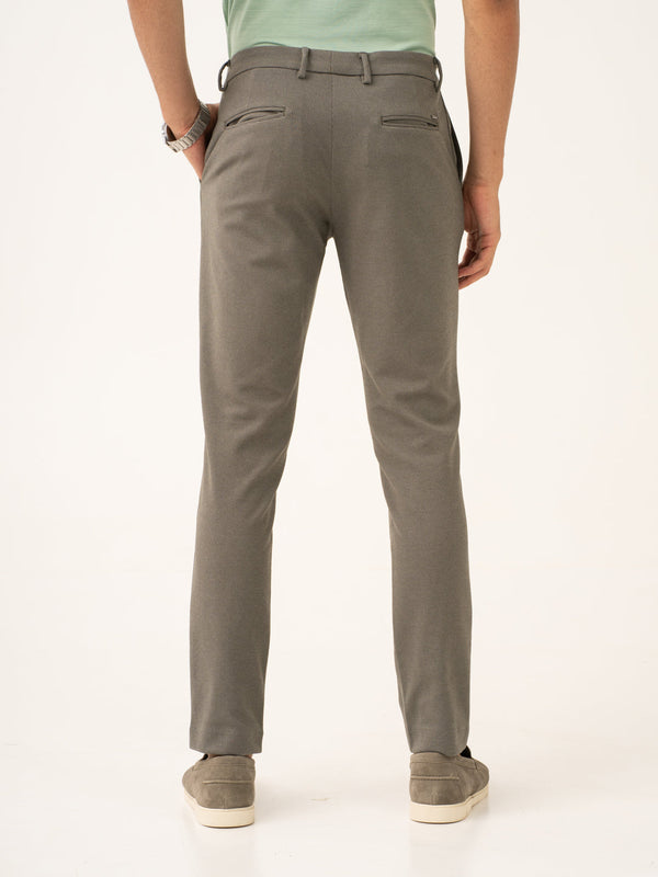 Crypto Green Waffle Textured Power-Stretch Pants