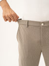 Jupiter Brown Houndstooth Power-Stretch Pants