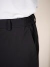 Sharp Black 247 Relaxed Fit Smart Formal Trousers