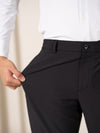 Sharp Black 247 Relaxed Fit Smart Formal Trousers