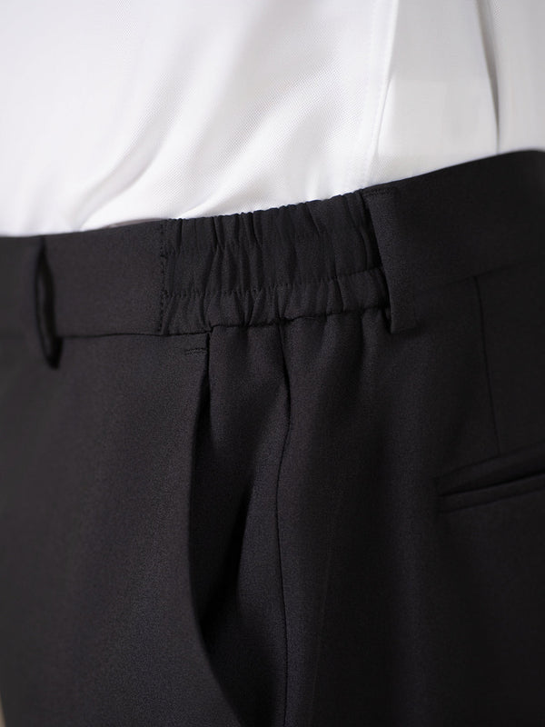 Sharp Black 247 Relaxed Fit Smart Formal Trousers