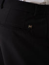 Sharp Black 247 Relaxed Fit Smart Formal Trousers