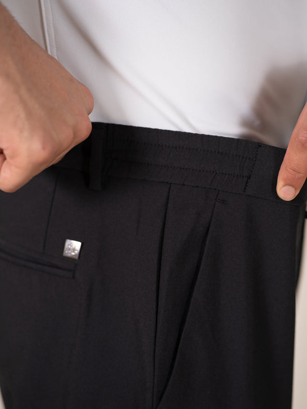 Sharp Black 247 Relaxed Fit Smart Formal Trousers