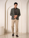 Uncommon Beige 247 Relaxed Fit Smart Formal Trousers