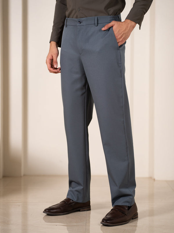 FreeFlow Grey 247 Relaxed Fit Smart Formal Trousers