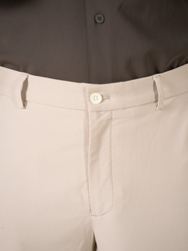 Essential Beige 925 Relaxed Fit Smart Formal Trousers