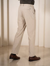 Essential Beige 925 Relaxed Fit Smart Formal Trousers