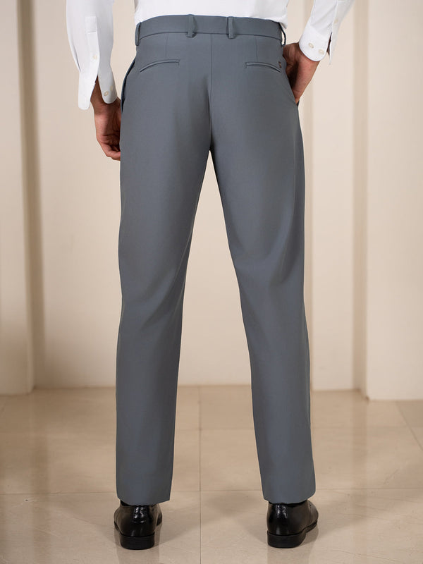 Go-to Grey 925 Relaxed Fit Smart Formal Trousers