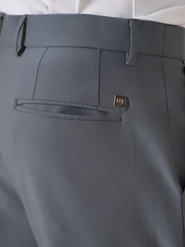Go-to Grey 925 Relaxed Fit Smart Formal Trousers
