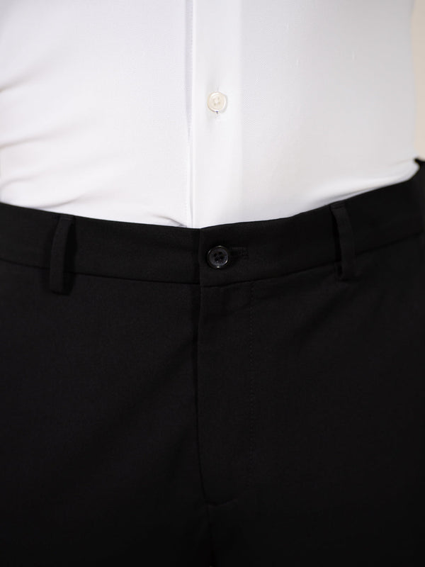 Weekday Black 925 Relaxed Fit Smart Formal Trousers